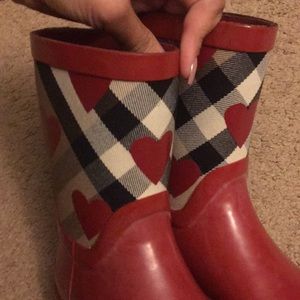Burberry Kids Rain Boots.